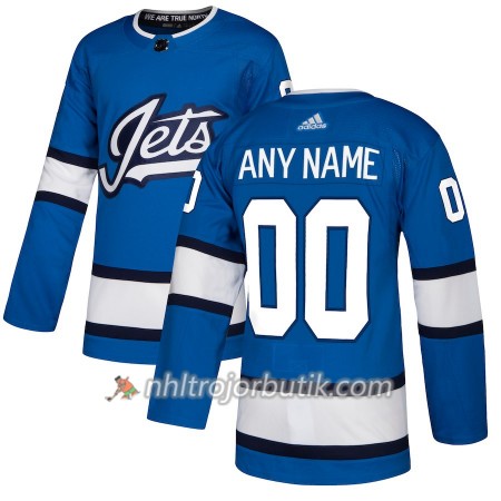 Män Ishockey Winnipeg Jets Tröja med eget tryck Alternate Adidas 2018-19 Authentic